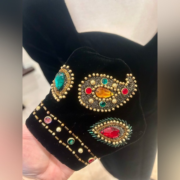 Black Velvet Sweetheart Dress, Vintage - Picture 6 of 13